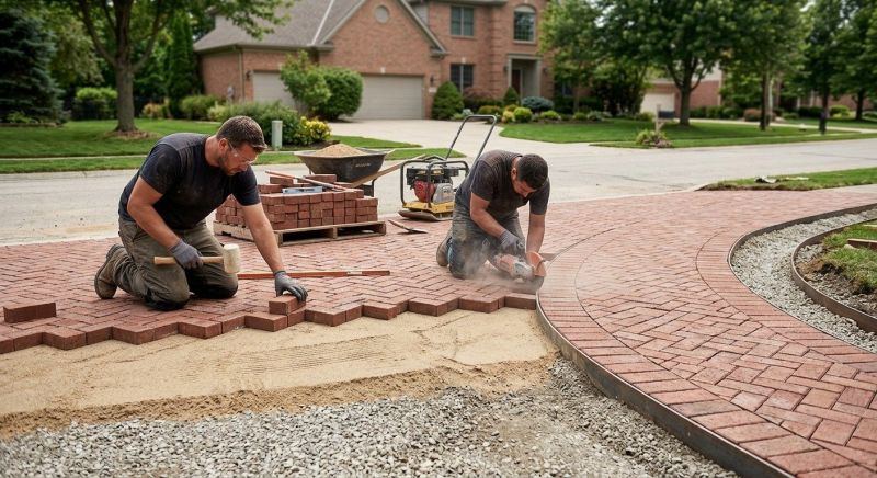 Brick Border Installation in Stamford, CT